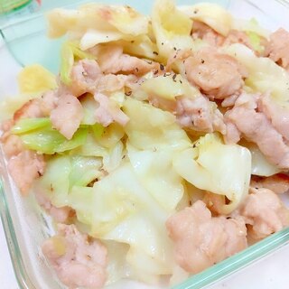 簡単♪(^^)豚肉とキャベツの中華風炒め♪